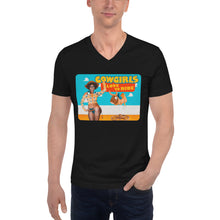 Load image into Gallery viewer, Unisex Short Sleeve V-Neck T-Shirt