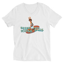 Load image into Gallery viewer, Bunnies Love Playing With Balls V-Neck T-Shirt