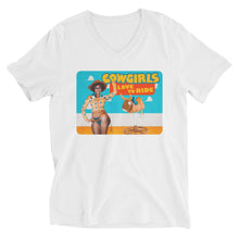 Load image into Gallery viewer, Unisex Short Sleeve V-Neck T-Shirt